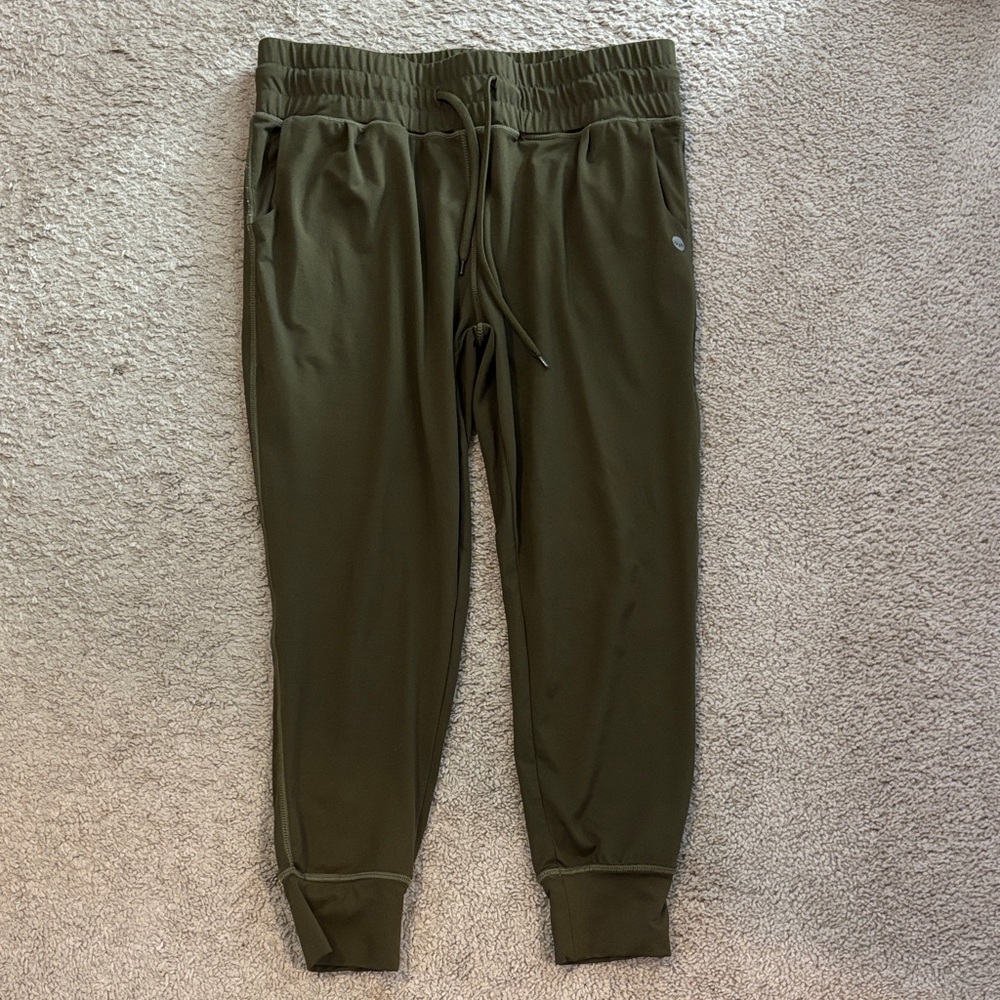 Senita Athletics Olive Green Joggers